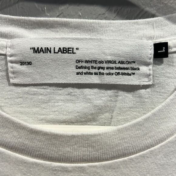 🔥 OFF-WHITE Caravaggio Painting Madonna Square Graphic Tee Men Sz Lg - PERFECT - Picture 6 of 7